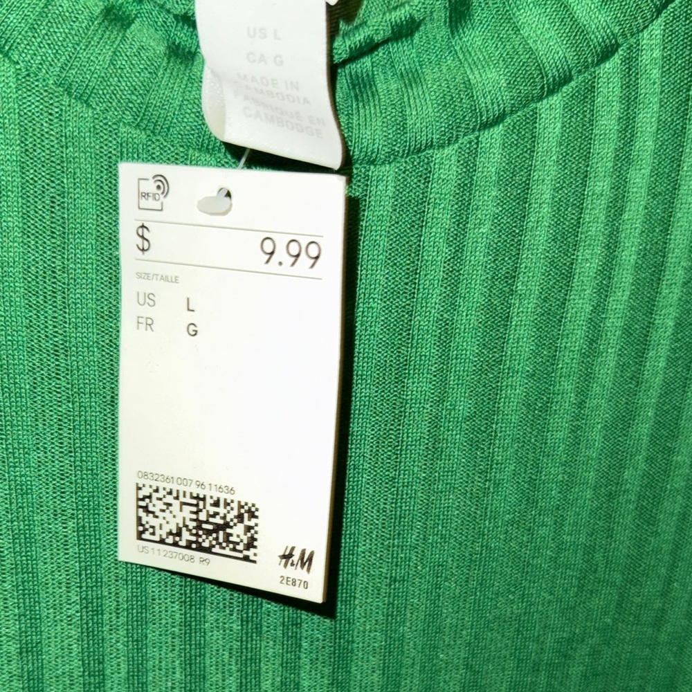 Green Ribbed Shirt - Picture 4 of 6